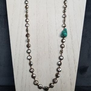 Lucky Brand Silver Beads Necklace